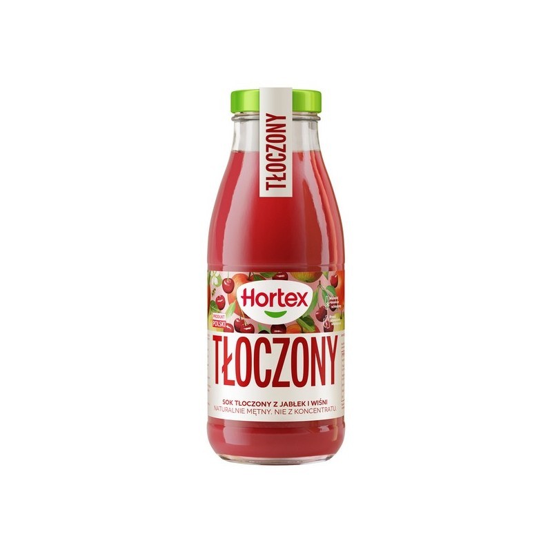 Hortex Sok tłoczony z jabłek i wiśni 250 ml