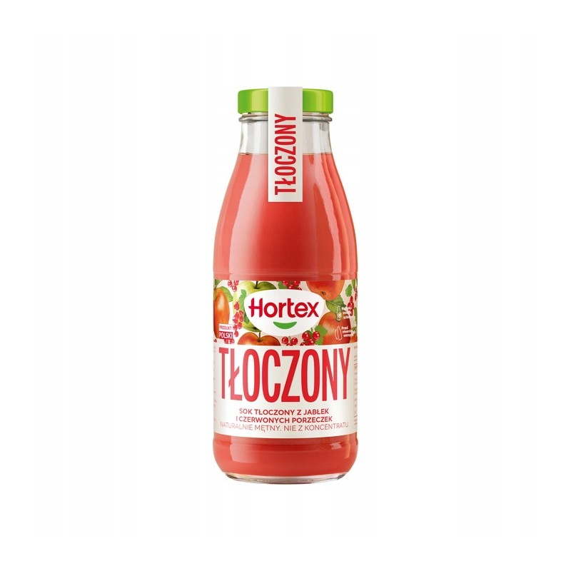 Hortex Sok tłoczony z jabłek i czerwonych porzeczek 250 ml