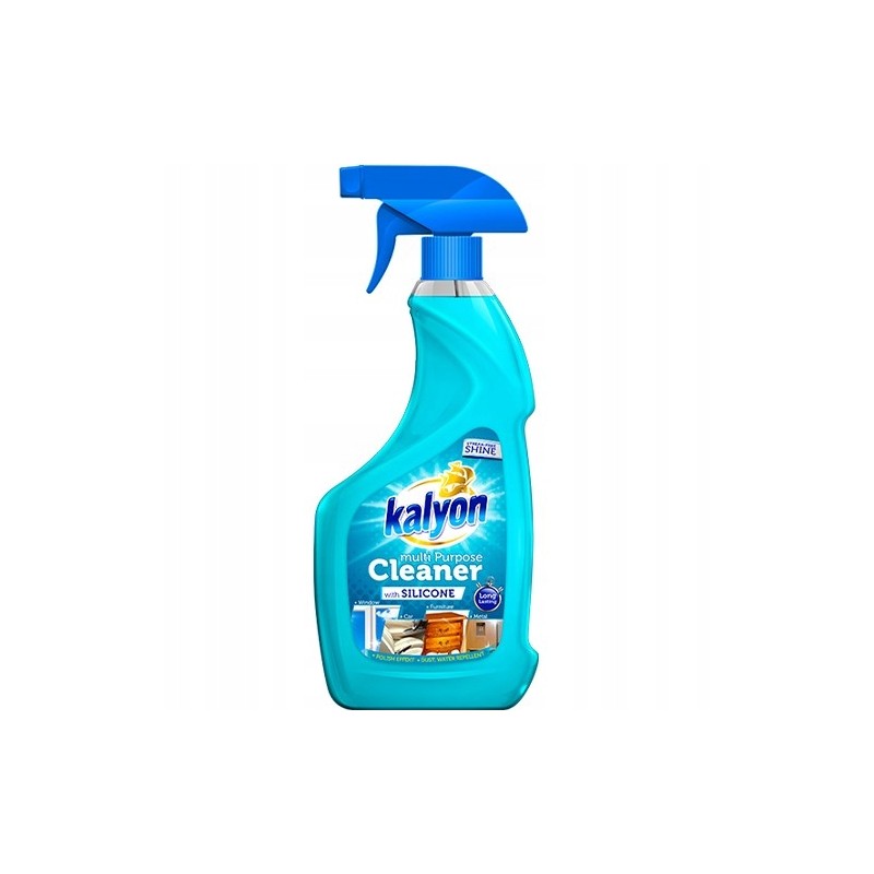 ŚRODEK Czyszczący SPRAY Z Silikonem Uniwersalny Połysk Ochrona 750ml Kalyon