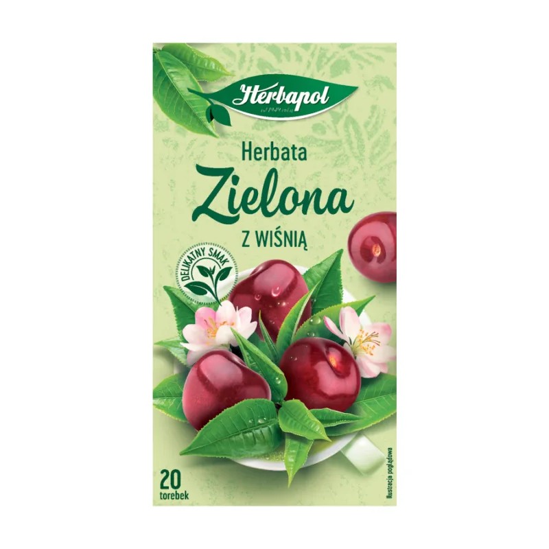 Herbapol- Herbata zielona kwitnąca wiśnia 20 TB