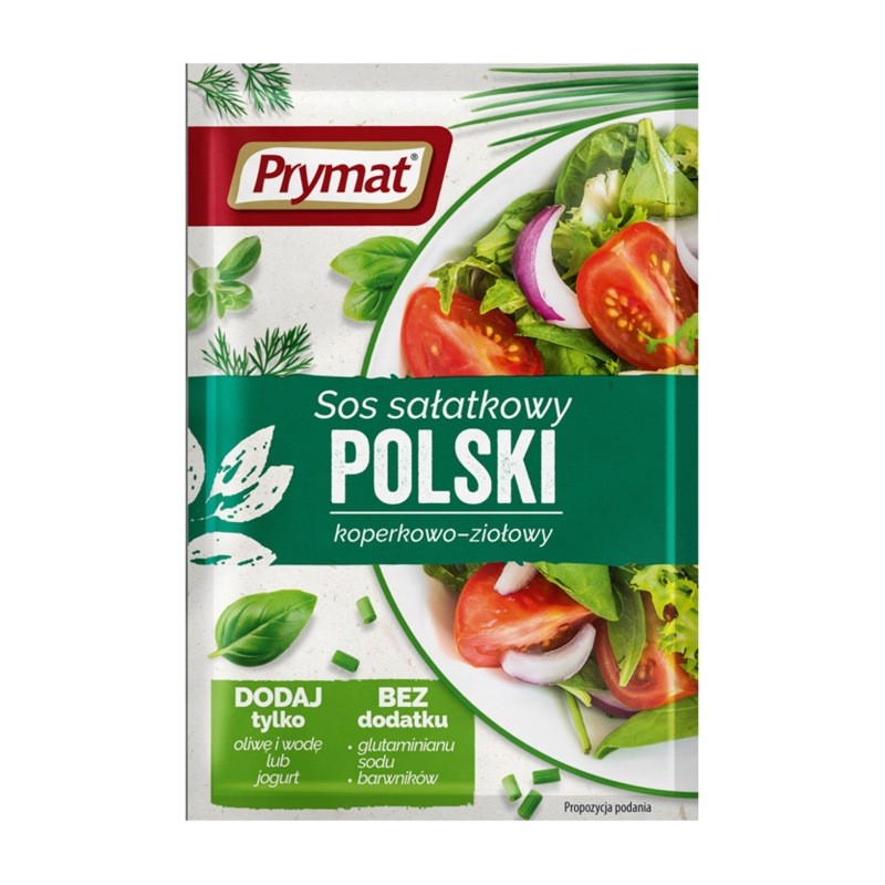 Sos sałatkowy koperkowo-ziołowy polski Prymat 9 g