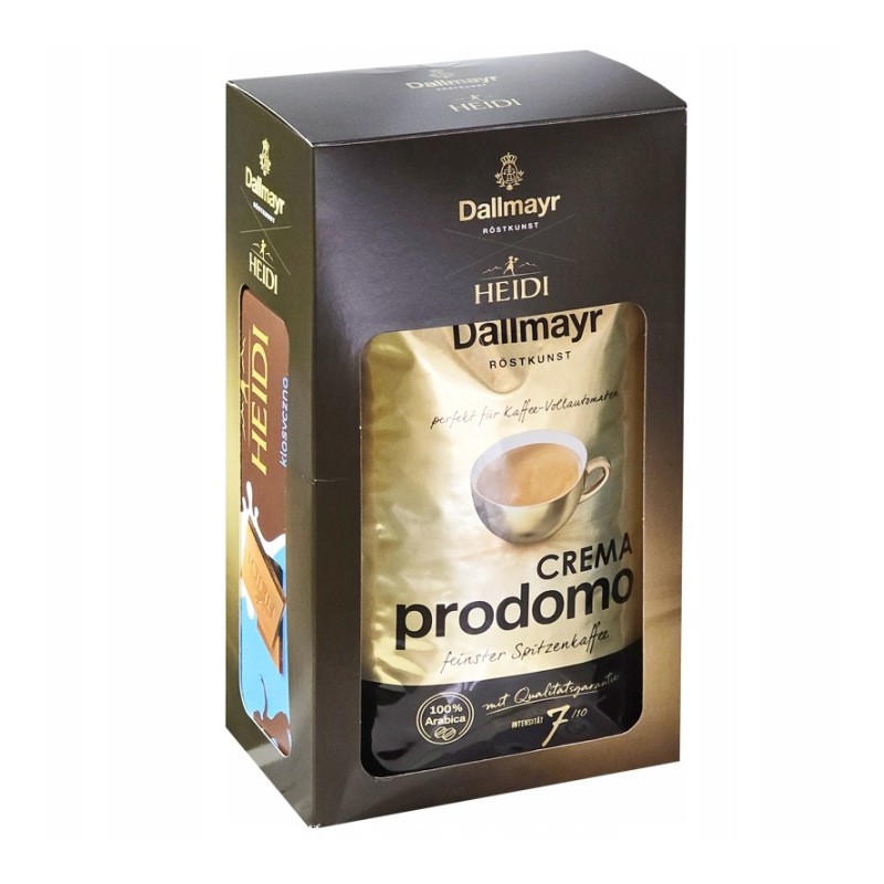 Dallmayr Crema Prodomo 1kg kawa ziarnista czekolada HEIDI GRATIS