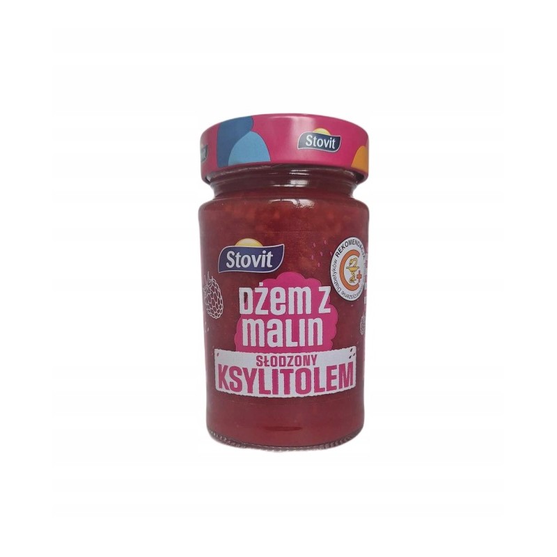 STOVIT DŻEM Z MALIN SŁODZONY KSYLITOLEM 250 G