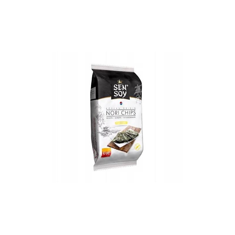 CHIPSY NORI ORIGINAL 4,5G SEN SOY – CHRUPIĄCE, SŁONAWE PRZEKĄSKI