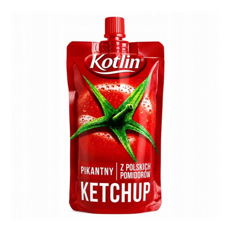 KOTLIN Ketchup PIKANTNY w Tubce 100g Grill Ognisko