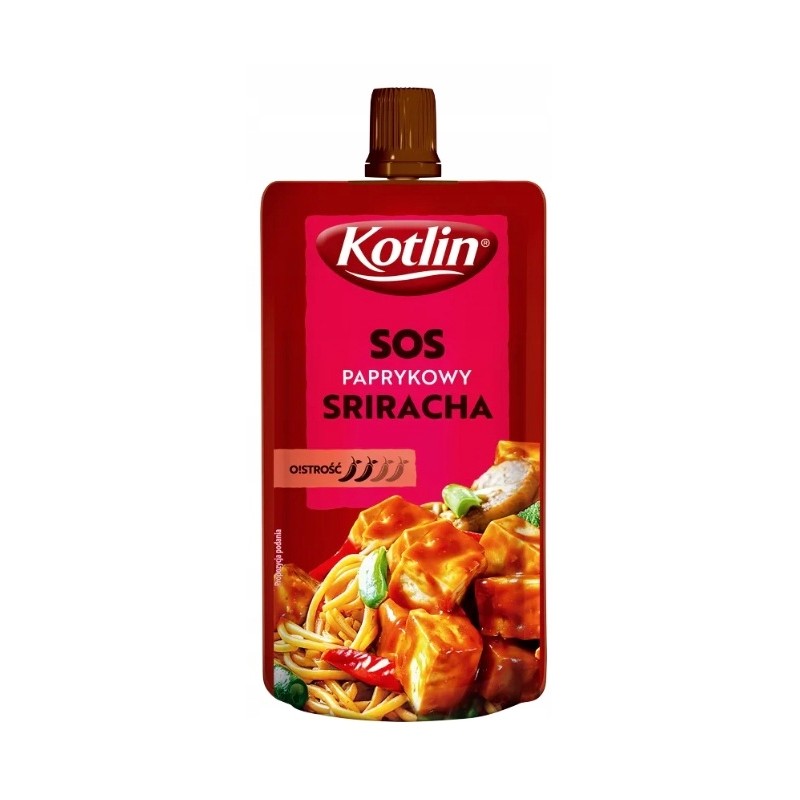 KOTLIN Sos Paprykowy SRIRACHA Gotowy do spożycia 100g TUBKA