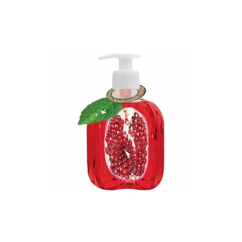 Mydło w płynie z dozownikiem 375ml granat