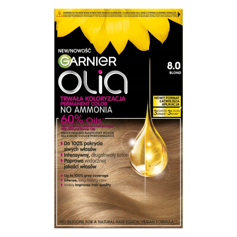 Garnier Olia Farba Do Włosów 8.0 Kolor Blond