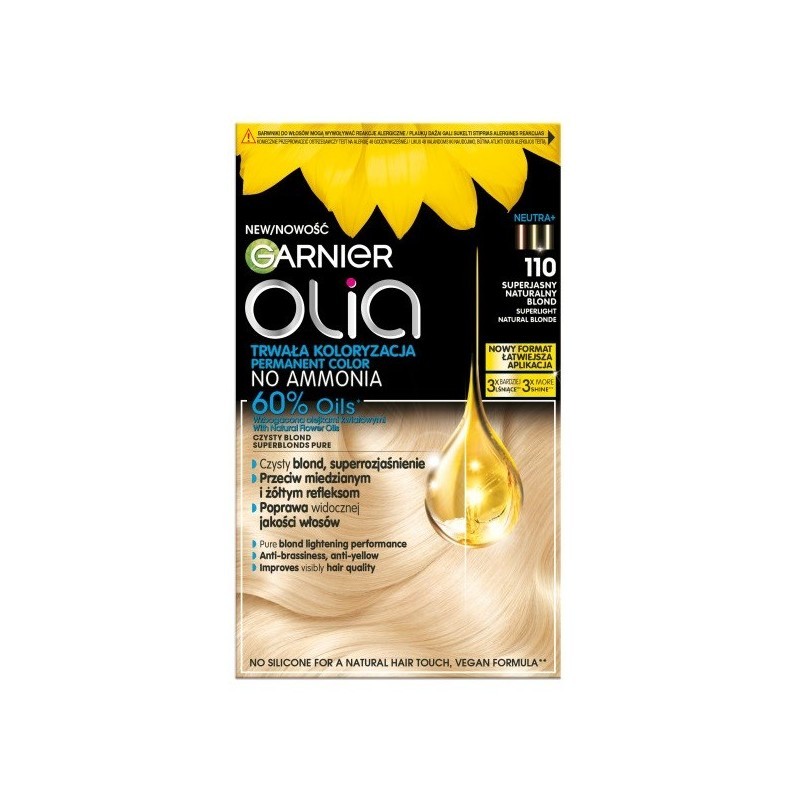 Garnier Olia Farba do włosów 110 Superlight Natural Blonde