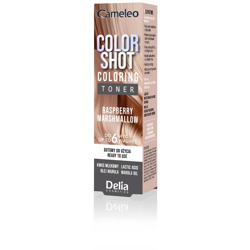 Delia C.SHOT Toner Raspberry Marshmallow do Włosów 75 ml