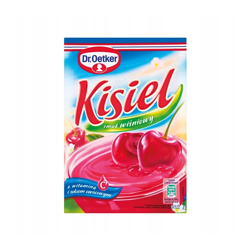 Dr. Oetker Kisiel w proszku o smaku wiśniowym - 38g