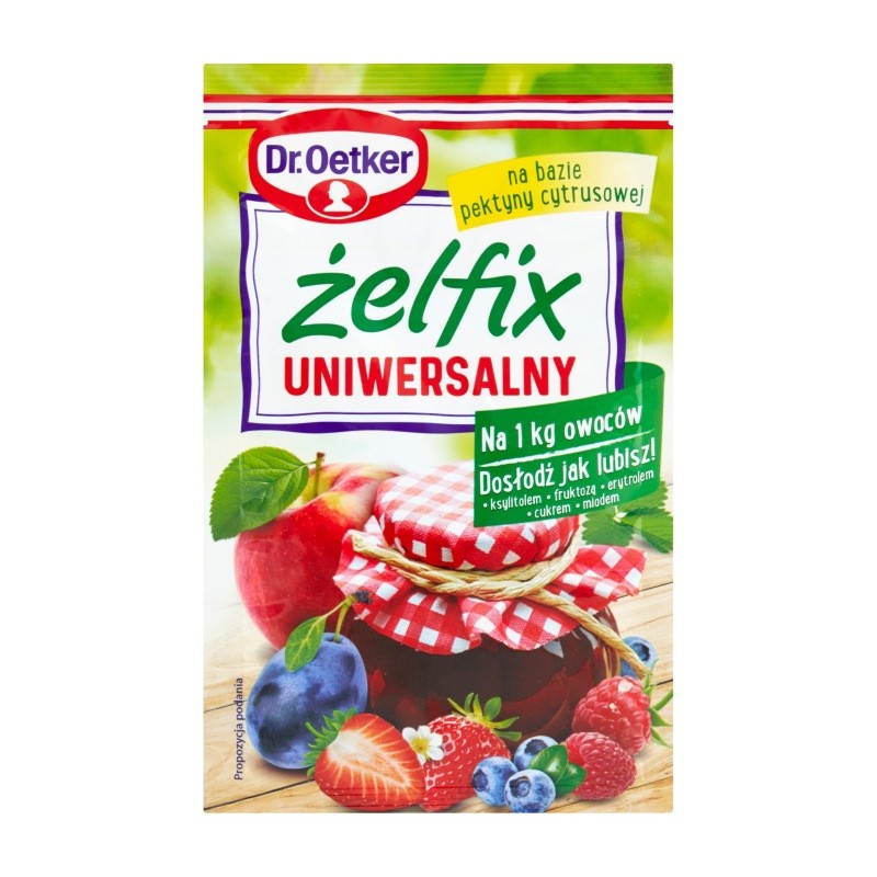 Żelfix Dr. Oetker Uniwersalny Dodatek Żelujący Do Domowych Przetworów 20 G
