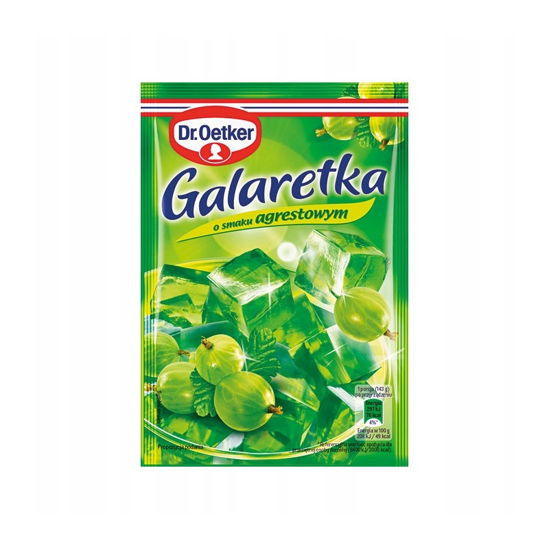 Dr. Oetker Galaretka w proszku o smaku agrestowym 72 g