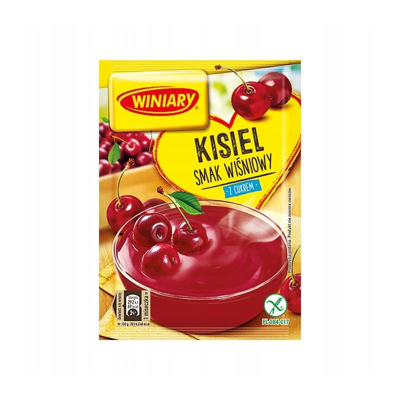 Winiary - Kisiel wiśniowy z cukrem 77g