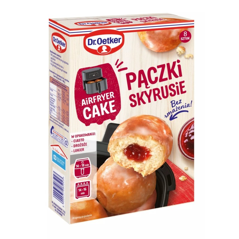 Dr. Oetker AirFryer Pączki Skyrusie Cakes 495g