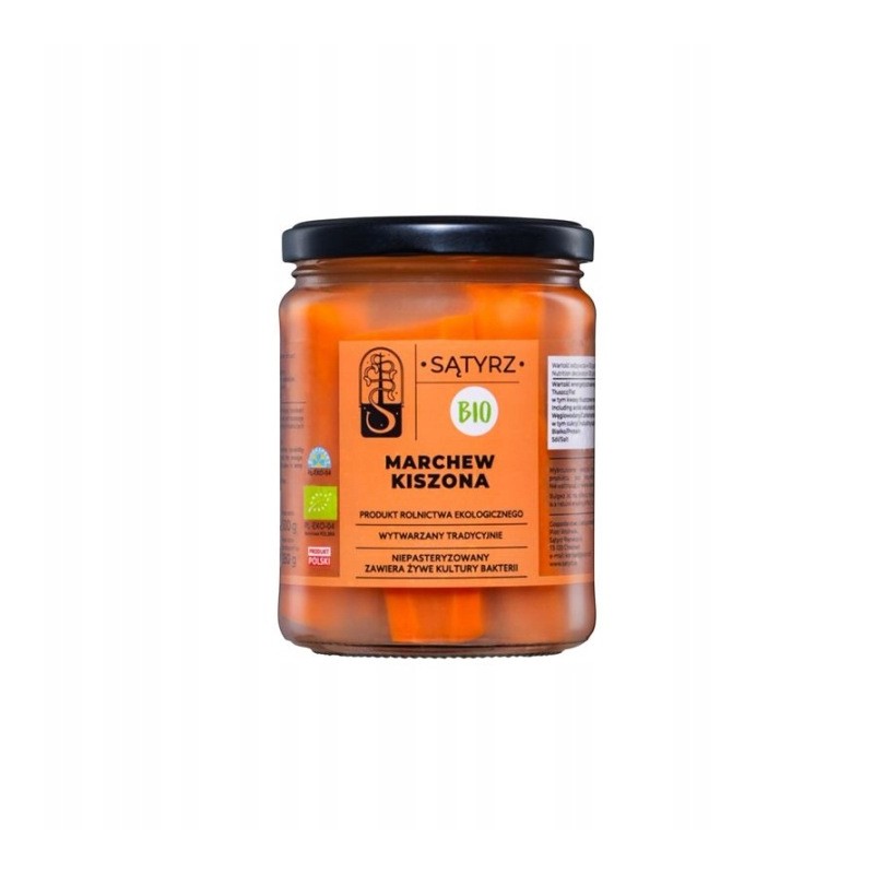 BIO Marchew kiszona 500g. Niepasteryzowana