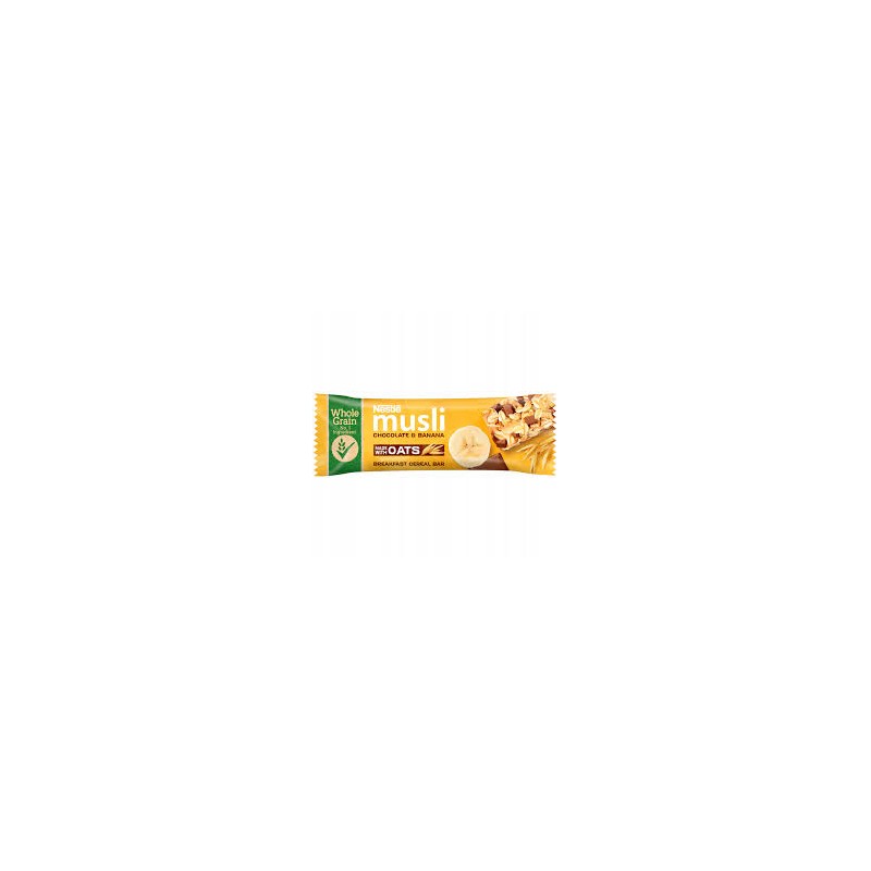 Nestle Batonik zbożowy Musli mleczna czekolada i banany 35g
