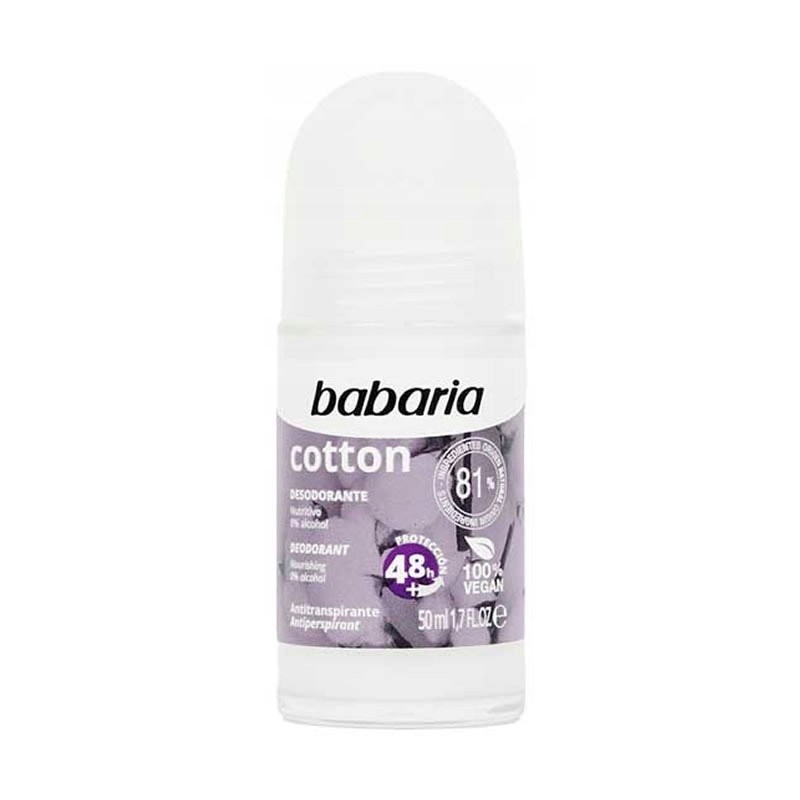 Antyperspirant z ekstraktem z bawełny Babaria Cotton Roll On 50 ml