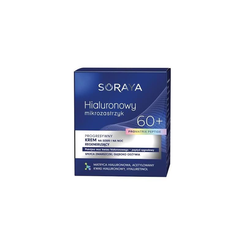 Soraya Hialuronowy Mikrozastrzyk Progresywny Krem Regenerujący 60+ 50ml