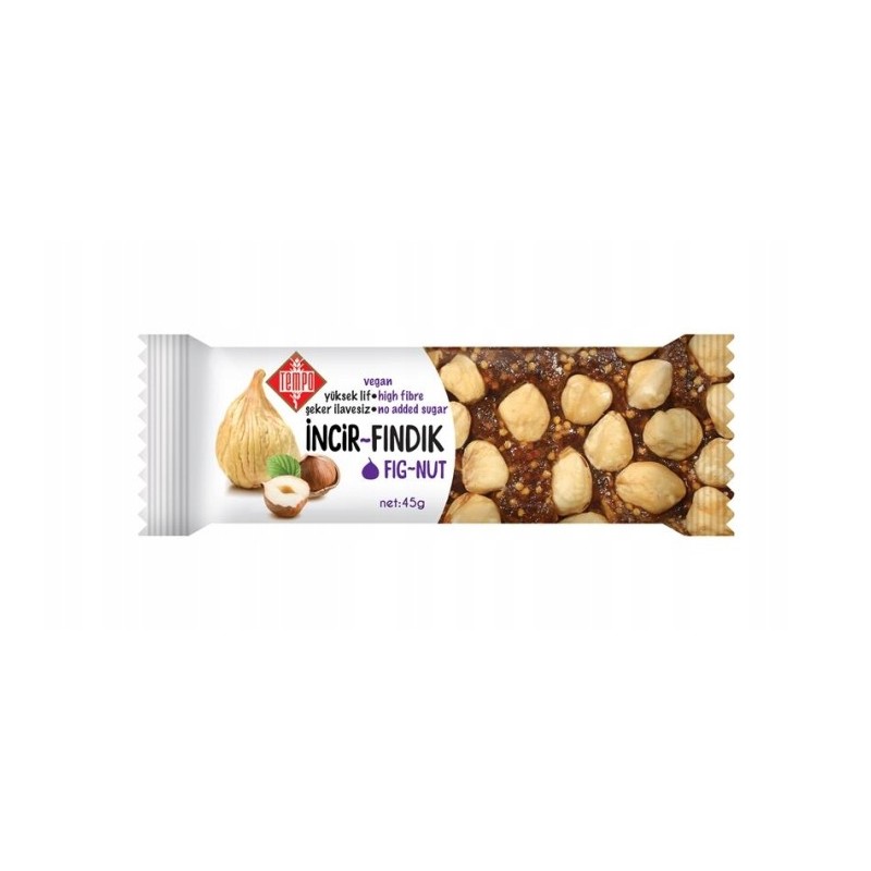 Tempo Baton figowy z orzechami laskowymi 45g
