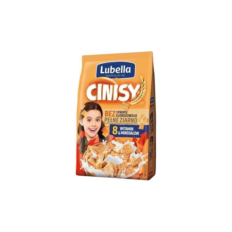 Płatki Lubella Mlekołaki Cinisi zbożowe kwadraciki z cynamonem 250 g
