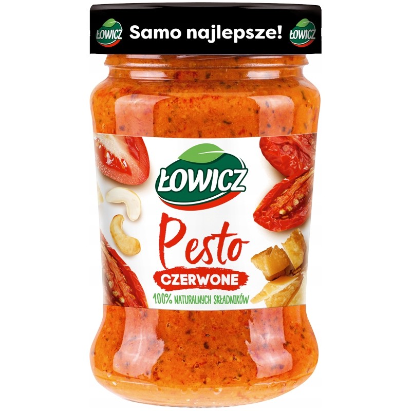 Łowicz Pesto Czerwone Sos Pomidorowy 180g