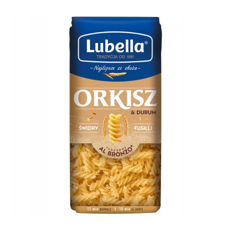 Lubella Świdry Makaron z orkiszem i semoliną durum 400g