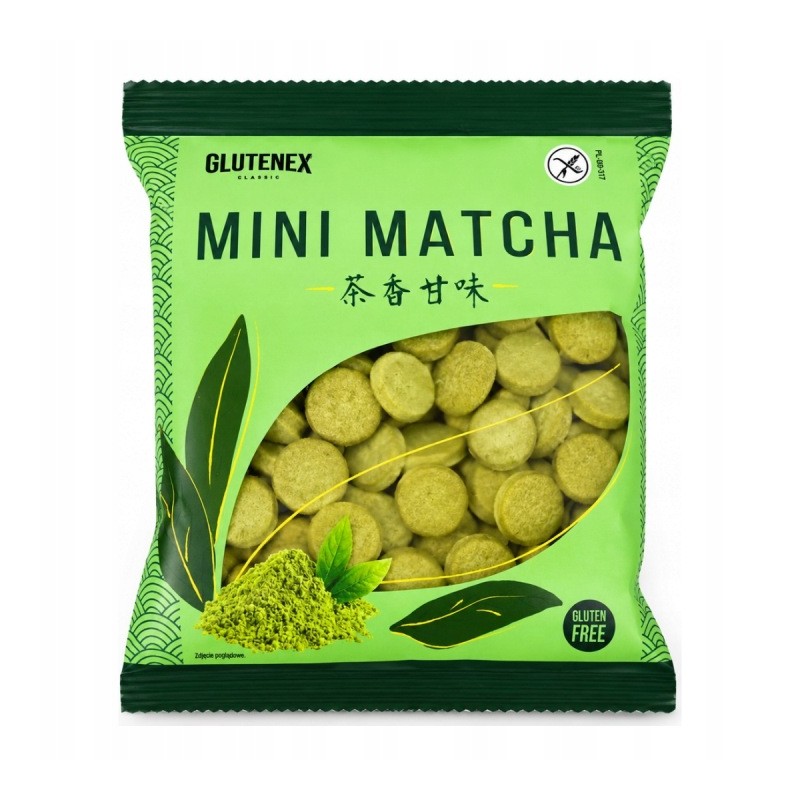 Ciastka mini biszkopty z herbatą matcha w proszku Glutenex 60g