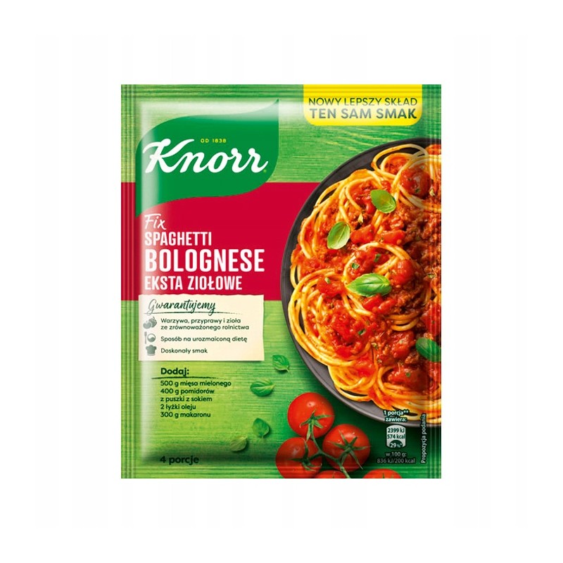 Knorr Fix - Spaghetti Bolognese Extra Ziołowe 42 g