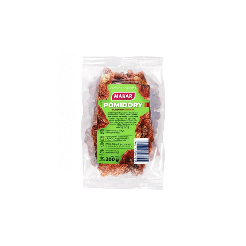 MAKAR Pomidory suszone solone 200 g