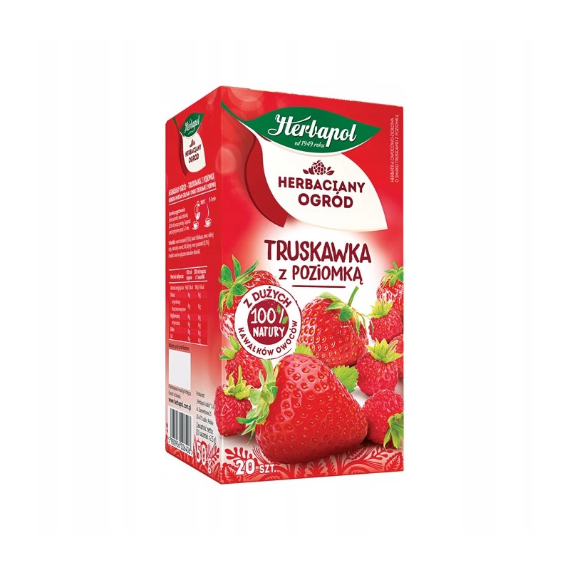Herbapol Herbaciany Ogród - Truskawka z poziomką (20 torebek x 2,5 g)