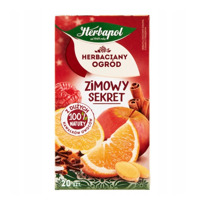 Herbapol Herbaciany Ogród Herbatka owocowo-ziołowa zimowy sekret 60 g (20 x 3g)