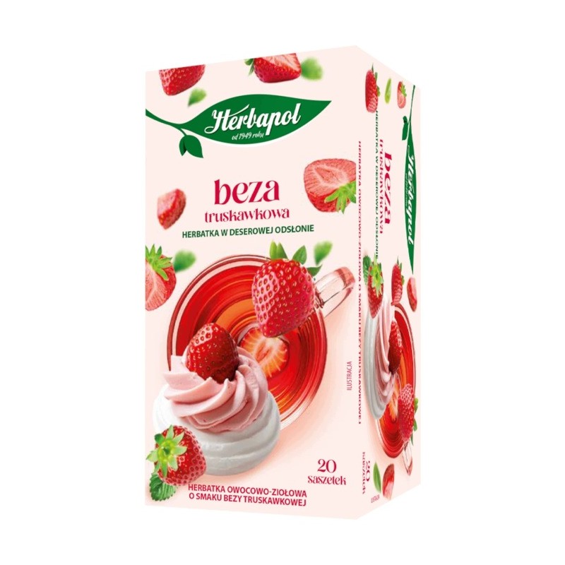 Herbata Beza truskawkowa 2,5g x 20 szt.HERBAPOL