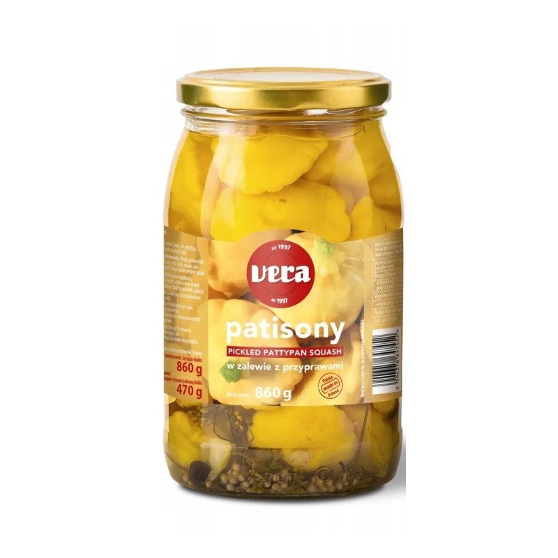 VERA Patisony w Zalewie z Przyprawami 860g
