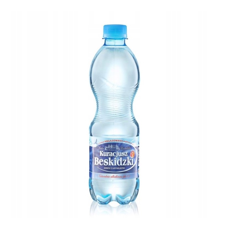 Kuracjusz Beskidzki woda niegazowana 0,5 l BEZ KAUCJI