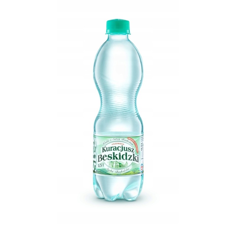 Kuracjusz Beskidzki woda gazowana 0,5 l BEZ KAUCJI