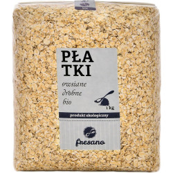 Płatki owsiane drobne BIO 1 kg FRESANO